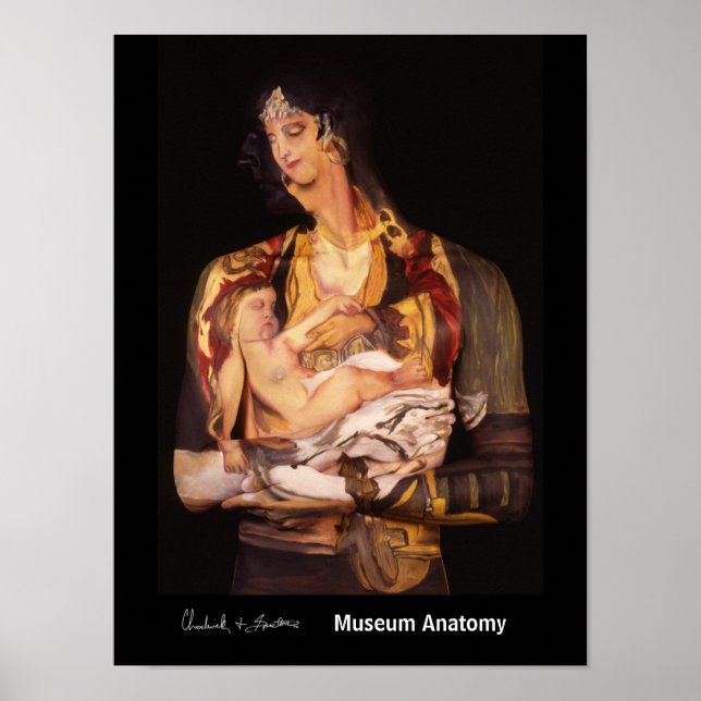 Montenegro Frau mit Kind nach Jaroslav Cermak Poster (Vorne)