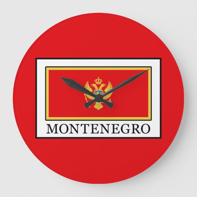 Montenegro Große Wanduhr (Vorderseite)