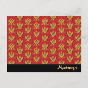 Montenegro - Herz und Montenegro - Flagge / Monten Postkarte