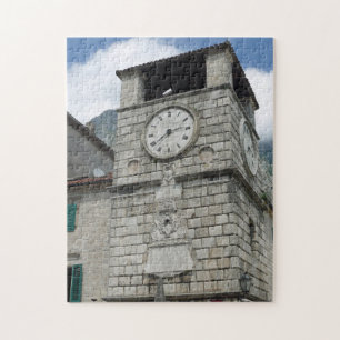 Montenegro Kotor-Uhrturmbild-Puzzle Puzzle