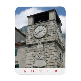 Montenegro Kotor Uhrturmmagnet Magnet