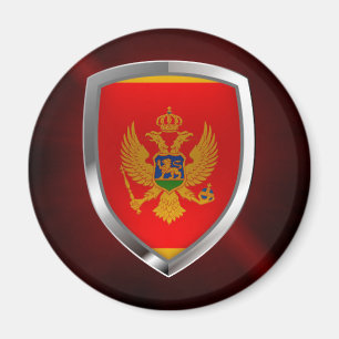 Montenegro Metallisches Emblem Magnet