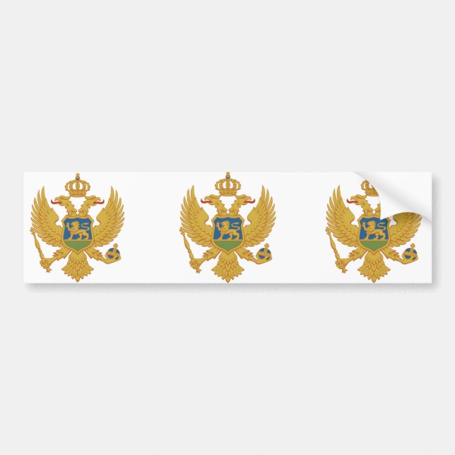 Montenegro, Montenegro Autoaufkleber (Vorne)