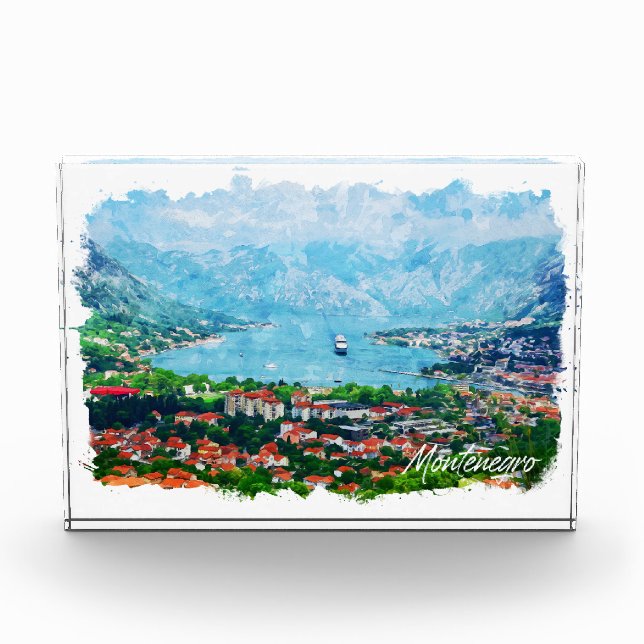 Montenegro Panorama Landschaft Balkanreise Fotoblock (Vorderseite)