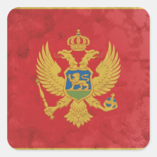 Montenegro Quadratischer Aufkleber