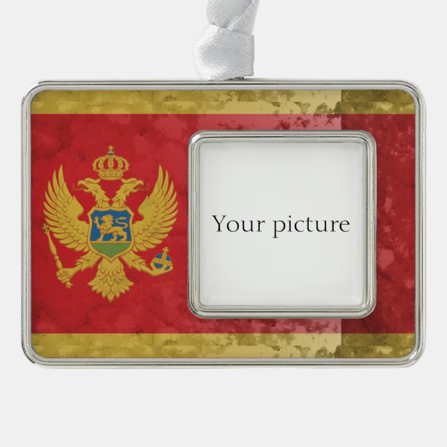 Montenegro Rahmen-Ornament Silber (Vorderseite)