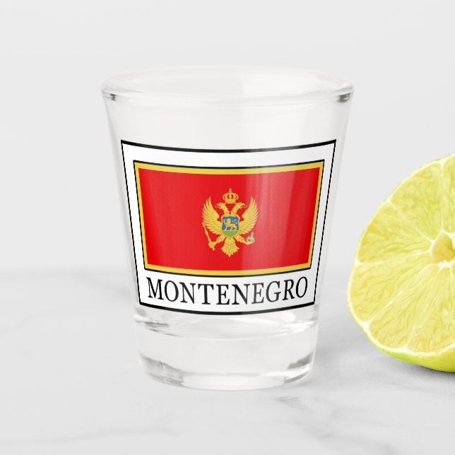 Montenegro Schnapsglas (Vorderseite)