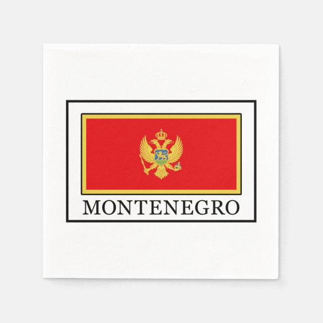 Montenegro Serviette (Vorderseite)