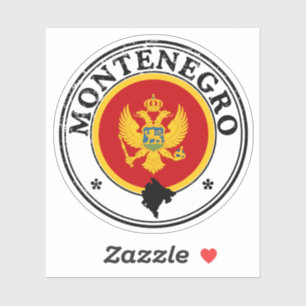 Montenegro Siegel Aufkleber Runder Flagge Für Lapt