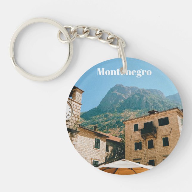 Montenegro-Stadtbild  Schlüsselanhänger (Vorderseite)
