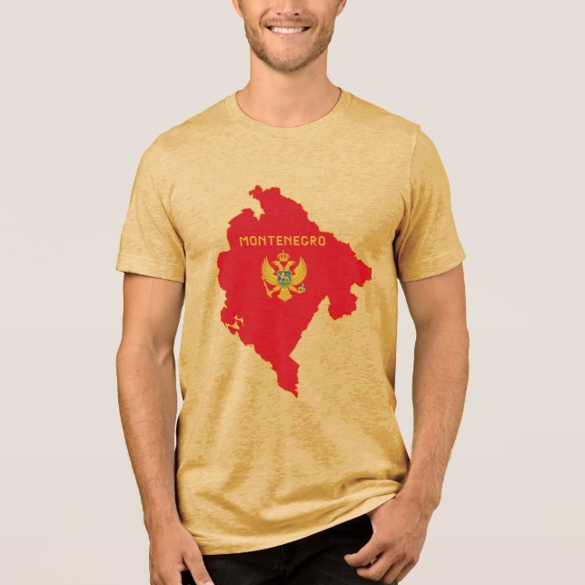 Montenegro Tri-Blend Shirt (Vorderseite)