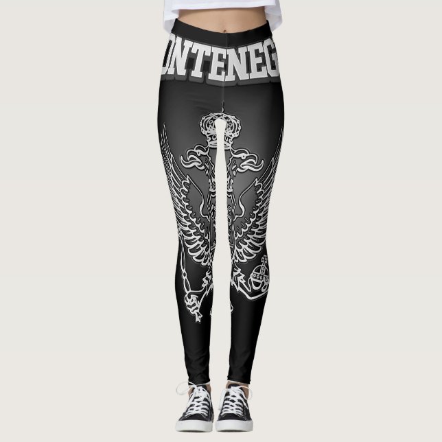 Montenegro-Wappen Leggings (Vorderseite)