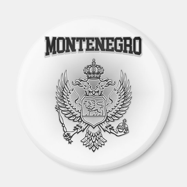 Montenegro-Wappen Magnet (Vorne)