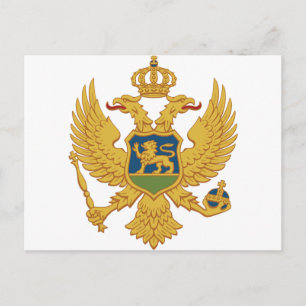 Montenegro-Wappen Postkarte