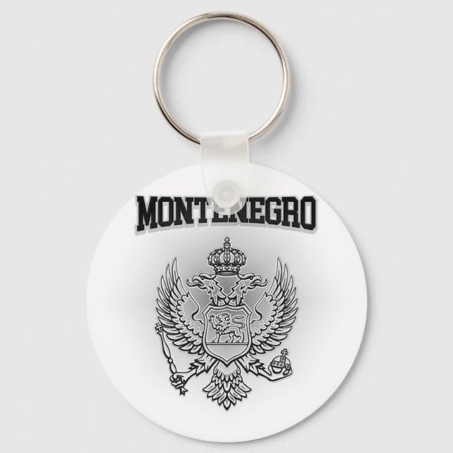 Montenegro-Wappen Schlüsselanhänger (Vorderseite)