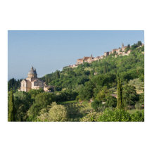 Montepulciano-Dom und Stadtposter drucken