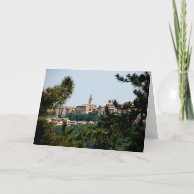 Montepulciano, Italien Karte (Vorderseite)