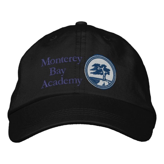 Monterey Bay Academy Hat - Navy Cypress Bestickte Baseballkappe (Vorderseite)