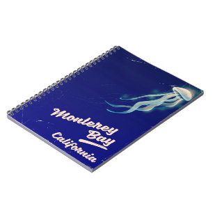 Monterey Bay California Jelly Vintage Reise Notizblock