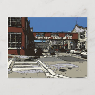 Monterey Bay Cannery Row Malerei Postkarte