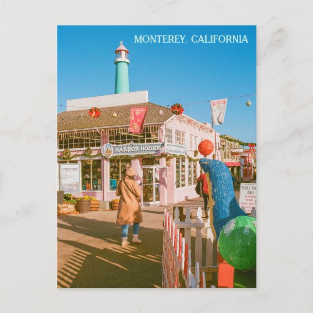 Monterey Bay Kalifornien | Filmfotografie | Wharf Postkarte (Vorderseite)