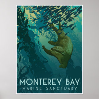 Monterey Bay Marine Sanctuary, Otter Poster