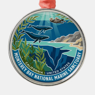 Monterey Bay National Marine Sanctuary Kalifornien Ornament Aus Metall