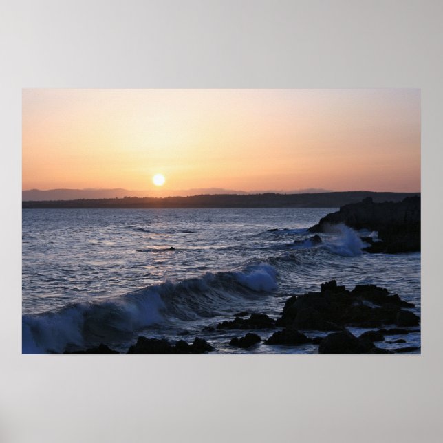 Monterey Bay, Seascape Sunrise Foto (3 von 5) Poster (Vorne)
