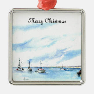 Monterey-Bucht-Verzierung Silbernes Ornament