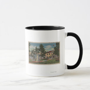 Monterey, CA - Colton Hall Ansicht und Boden Tasse
