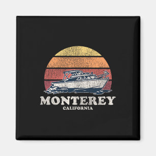 Monterey Ca Vintage-Schifffahrt 70er Retro-Boot-De Magnet