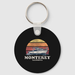 Monterey Ca Vintagebootfahren 70er Retro-Boot-Desi Schlüsselanhänger
