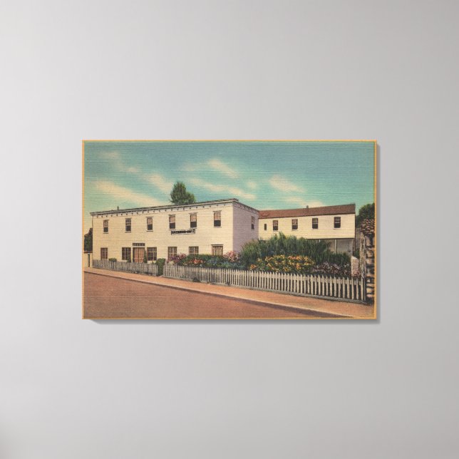 Monterey, CA - Zuhause von Robert Louis Stevenson Leinwanddruck (Vorderseite)