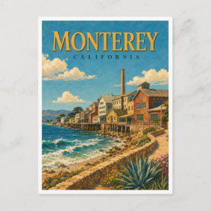 Monterey California Cannery Row GeoSaga Postkarte