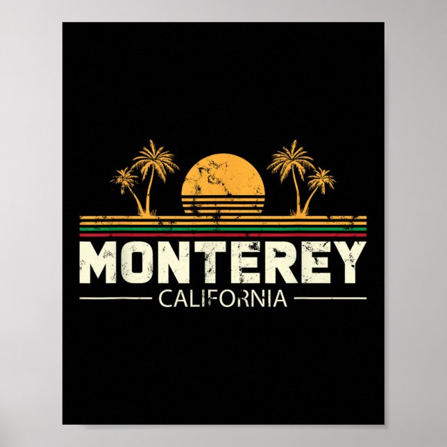 Monterey California Geschenk für einen Strand oder Poster (Vorne)