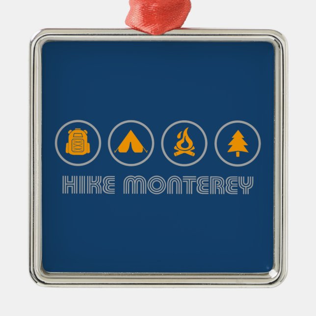 Monterey California Ornament Aus Metall (Vorne)