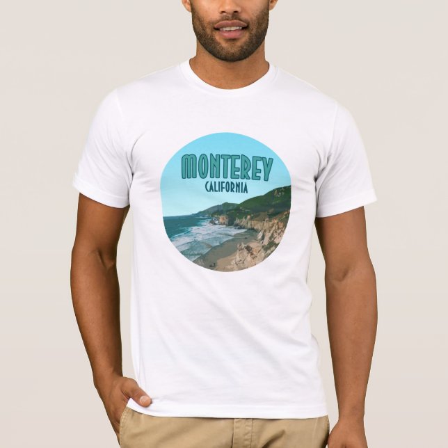 Monterey California Pacific Coast Highway T-Shirt (Vorderseite)