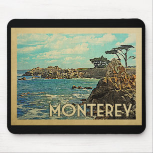 Monterey California Vintage Reise Mousepad