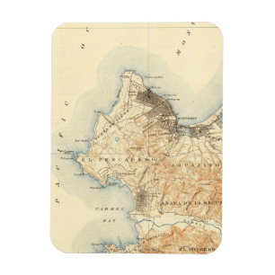 Monterey Carmel-by-the-Sea Kalifornien Vintage-Kar Magnet