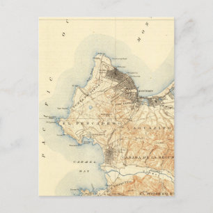 Monterey Carmel-by-the-Sea Kalifornien Vintage-Kar Postkarte