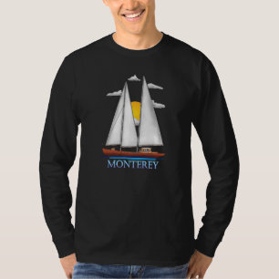 Monterey Coastal Nautical Segelschiff T-Shirt