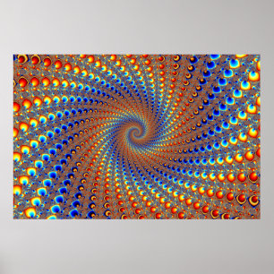 Monterey Fraktal Art Poster