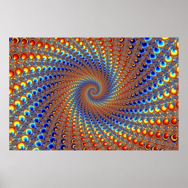 Monterey Fraktal Art Poster (Vorne)