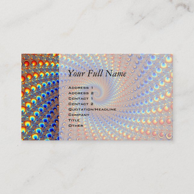 Monterey Fraktal Art Visitenkarte (Vorderseite)