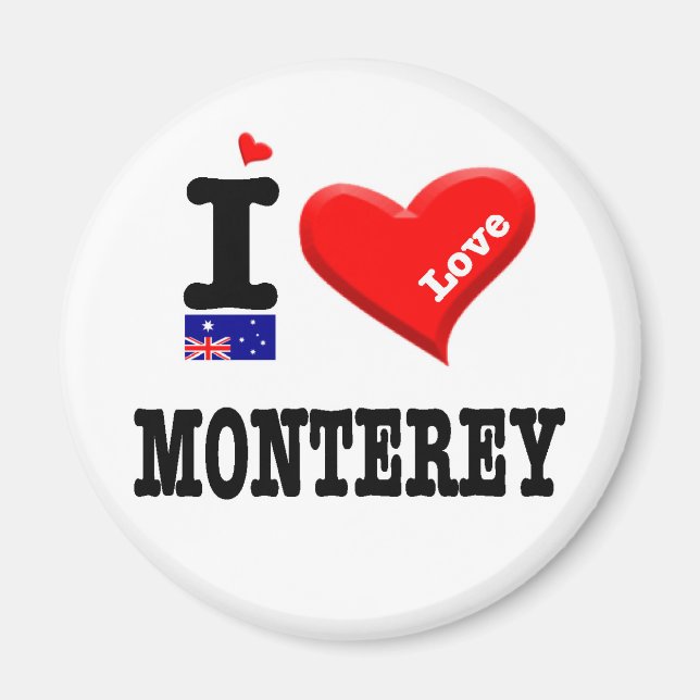 MONTEREY - I-Liebe Magnet (Vorne)