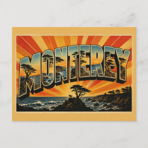 Monterey Kalifornien Einsame Zypresse Küstenkunst Postkarte