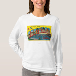 Monterey, Kalifornien - große Buchstabe-Szenen T-Shirt