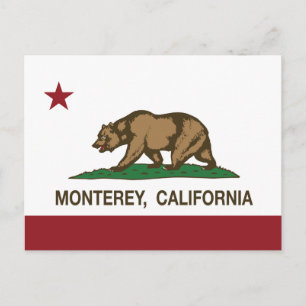 Monterey (kalifornische Staatsflagge) Postkarte