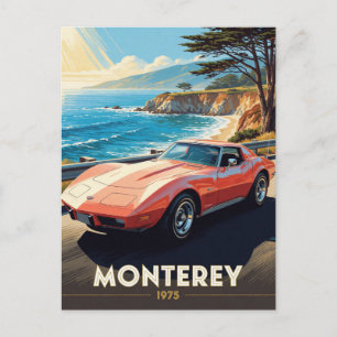 Monterey Pacific Coast Drive 1975 Kalifornien Postkarte