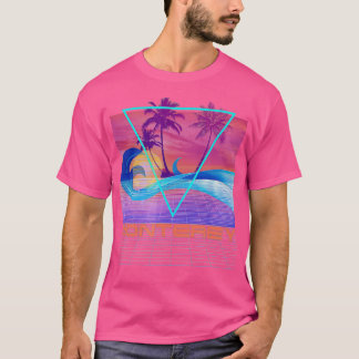 Monterey Retro 80er Vaporwave Beach Vacacation T-Shirt